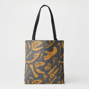 Dinosaurier-Knochen (grau) Tasche