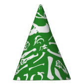 Dinosaurier-Knochen (Grün) Partyhütchen (Rechts)