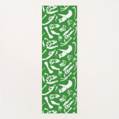 Dinosaurier-Knochen (Grün) Yogamatte (Vorderseite)