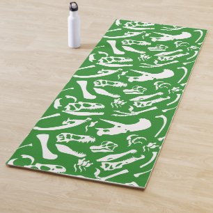 Dinosaurier-Knochen (Grün) Yogamatte