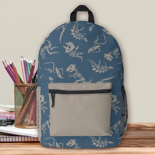 Dinosaurier-Knochen-Jungenschule Bedruckter Rucksack