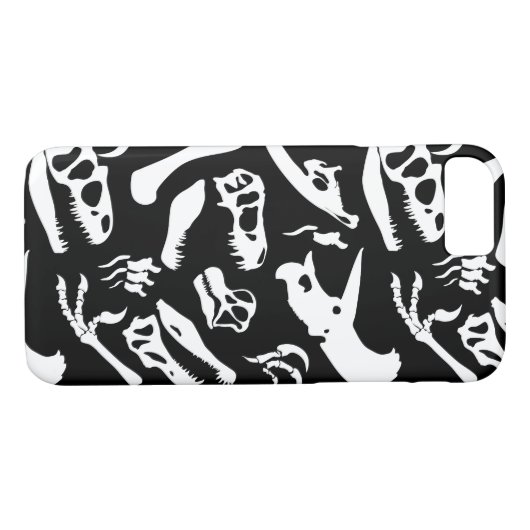 Dinosaurier-Knochen (Schwarzes) Case-Mate iPhone Hülle (Rückseite (Horizontal))