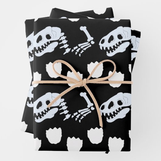 Dinosaurier Knochen Wrapping Paper Geschenkpapier Set (Beispiel)