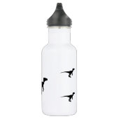 Dinosaurier-Kontur-Juraära Edelstahlflasche (Rechts)