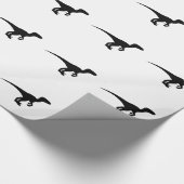 Dinosaurier-Kontur-Juraära Geschenkpapier (Ecke)