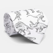 Dinosaurier Krawatte (Gerollt)
