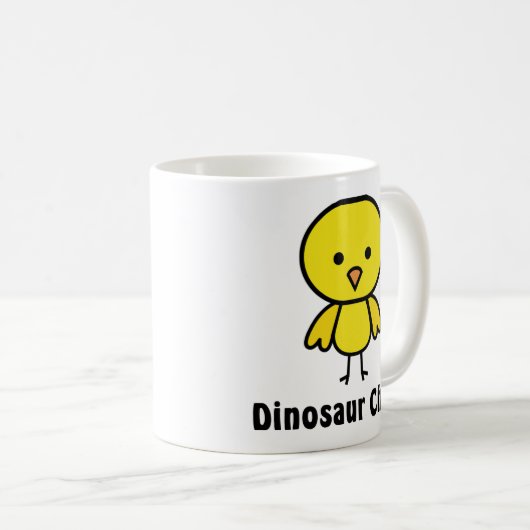 Dinosaurier-Küken Kaffeetasse (VorderseiteRechts)
