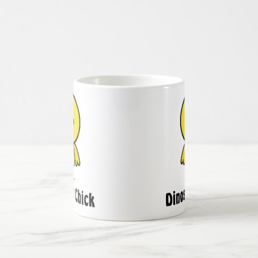 Dinosaurier-Küken Kaffeetasse (Mittel)