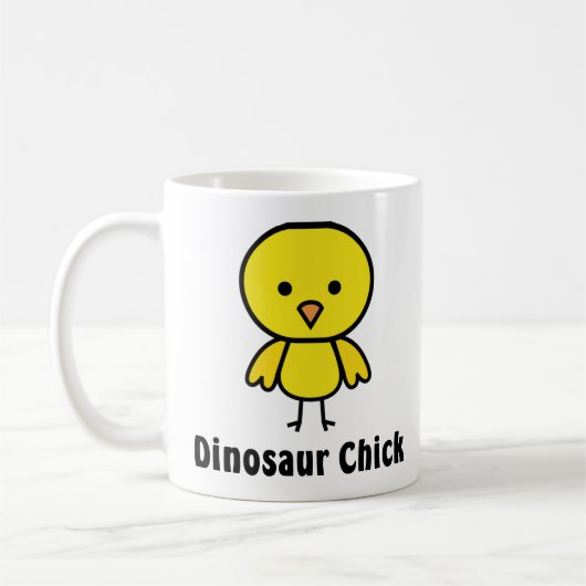 Dinosaurier-Küken Kaffeetasse (Links)