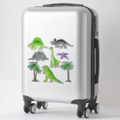 Dinosaurier Land Niedlich Dino Sticker Collection (Koffer)