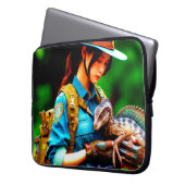 Dinosaurier Laptopschutzhülle (Vorderseite Links)