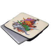 Dinosaurier Laptopschutzhülle (Vorne Knopf)