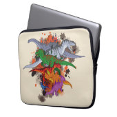 Dinosaurier Laptopschutzhülle (Vorderseite Links)