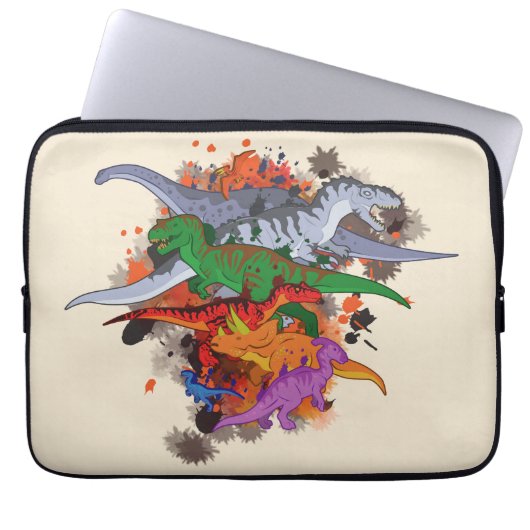 Dinosaurier Laptopschutzhülle (Vorderseite)