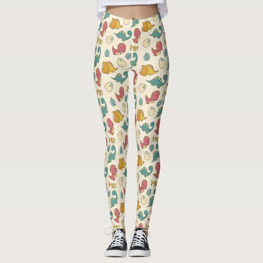 Dinosaurier Leggings (Vorderseite)