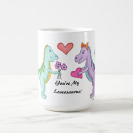 Dinosaurier Liebe Kaffeetasse
