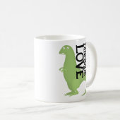 Dinosaurier-Liebe Kaffeetasse (VorderseiteRechts)