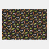 Dinosaurier Liebe Wrapping Paper Flat Sheet Set 3 Geschenkpapier Set (Vorderseite)