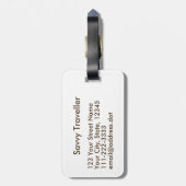 Dinosaurier-Liebhaber-Geschenk behalten ruhigen Gepäckanhänger (Rückseite vertikal)