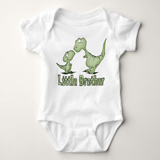 Dinosaurier Little Brother Baby Strampler (Vorderseite)