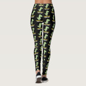 Dinosaurier-lustiges Geschenk des Weihnachtsbaum-T Leggings (Rückseite)