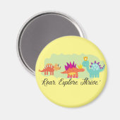 Dinosaurier Magnet (Vorderseite/Rückseite)