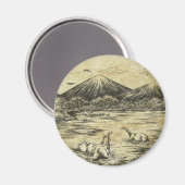 Dinosaurier Magnet (Vorderseite/Rückseite)