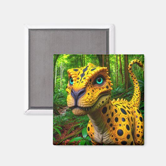 Dinosaurier Magnet (Vorderseite/Rückseite)