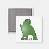 Dinosaurier Magnet (Vorderseite/Rückseite)