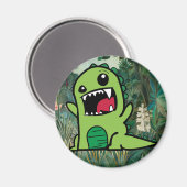 Dinosaurier Magnet (Vorderseite/Rückseite)