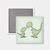 Dinosaurier Magnet (Vorderseite/Rückseite)