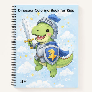 Dinosaurier-Malbuch für Kinder ab 3 Jahren – Süße Notizblock