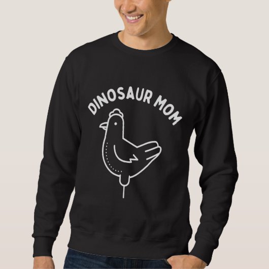 Dinosaurier Mama HühnerMama Sweatshirt (Vorderseite)