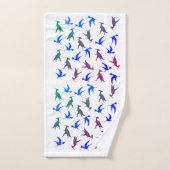 Dinosaurier Mandala triceratops Badezimmer Handtuc Badhandtuch Set (Handtuch)