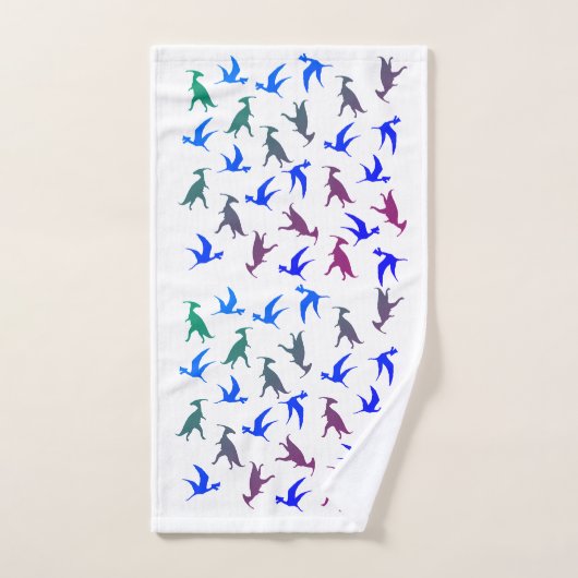 Dinosaurier Mandala triceratops Badezimmer Handtuc Badhandtuch Set (Handtuch)