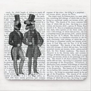 Dinosaurier-Mann-Mann-Nacht heraus Mousepad