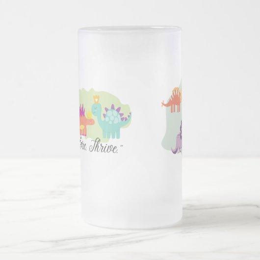 Dinosaurier Mattglas Bierglas (Mittel)