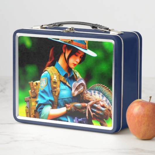 Dinosaurier Metall Brotdose (Beispiel)