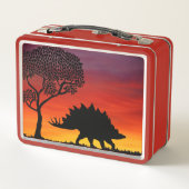 Dinosaurier Metall Brotdose (Rückseite)