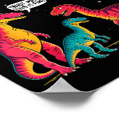Dinosaurier Meteor Sarcastic This Is Fine Lustig  Poster (Ecke)