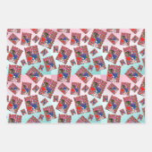 Dinosaurier mit С Aussehen in Bisexuellen Flaggenf Geschenkpapier Set (Vorderseite)