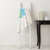 Dinosaurier mit Aquarellbild Sherpadecke (Beispiel)