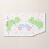 Dinosaurier mit Balloons Badhandtuch Set (Handtuch)