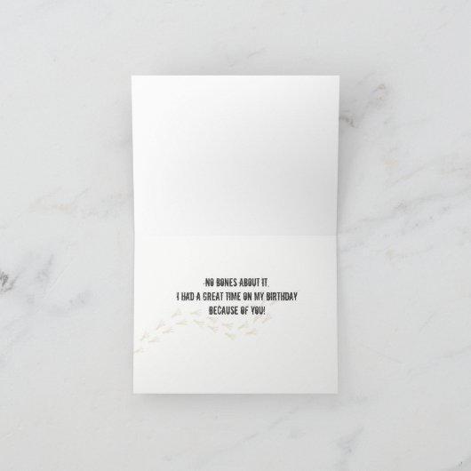 Dinosaurier mit Balloons Danke (Innenseite)