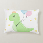Dinosaurier mit Balloons Dekokissen (Rückseite)