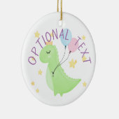 Dinosaurier mit Balloons Keramik Ornament (Rechts)