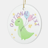 Dinosaurier mit Balloons Keramik Ornament (Links)