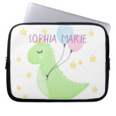 Dinosaurier mit Balloons Laptopschutzhülle (Vorderseite)