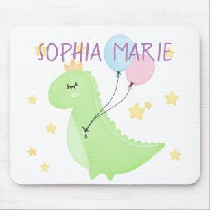 Dinosaurier mit Balloons Mousepad