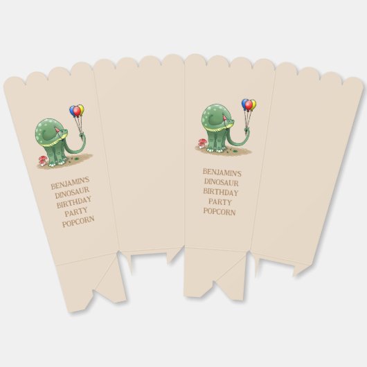 Dinosaurier mit Balloons Popcorn Geschenkschachtel (Ungeklappt)